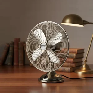 Full Metal Archaize Electric Table Fan Plastic Household and Hotel Use