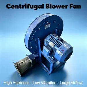 Full Q235 Carbon Steel Centrifugal Blower High Pressure Fan for EPS Foam Material Anti Block Conveying Large Airflow