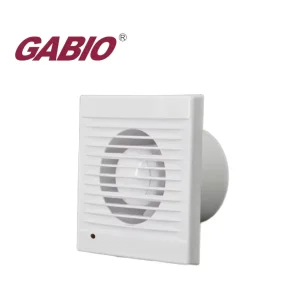 GABIO 4 Inch Silent Square Surface Mounted Shop Window Exhaust Fan with LED Light for Bathroom Bedroom