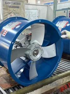 GKF Industrial High Temperature High Humidity Resistance Axial Flow Fan Class H Aluminum Blade for Wood Drying Huabandry