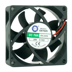 GX7025 DC Brushless Axial Cooling Fan 12V/24V 70x70x25mm Ball and Sleeve Bearing Plastic Blade