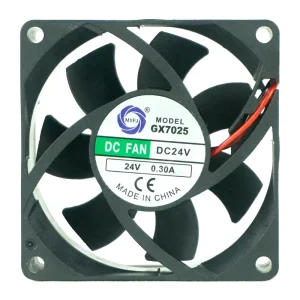 GX7025 Dc 24v Fan 0.3A 70x70x25mm Axial Flow Fan Big Air Flow and Lower Noise Cooling Brushless Fan Charger Small Fan