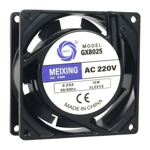 GX8025HBL 220v 2500rpm 80x80x25mm 3 Inch AC Fan Remote Control Axial Flow Fan Ac Cooling Axial Fan