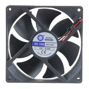 GX9225 12V DC 0.3A 3400RPM 2.8W 92x92x25mm Axial Flow Cooling Fan with Sleeve and Ball Bearing