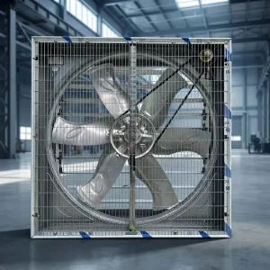 Galvanized Electric Axial Flow Push Pull Wall Mount Exhaust Fan with Cooling Pad Energy Saving OEM Customizable
