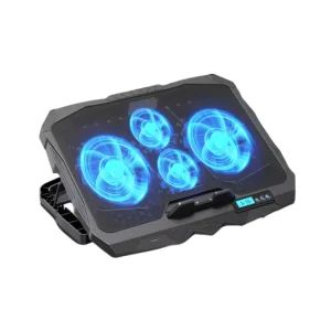 Gaming Laptop Cooling Pad with 4 Cooling Fans Laptop Fan Cooler Pad for 17.3 Inch Notebook Cooler Stand with 5 Height Adjustable
