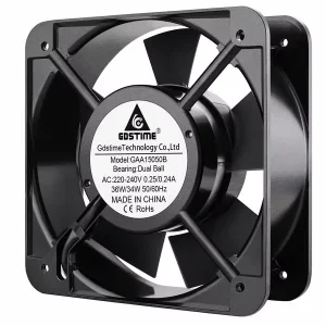 Gdstime 15050 150mm 6 Inch 15CM High Speed Big Airflow Ac Industrial Exhaust Axial Flow Cooling Fan