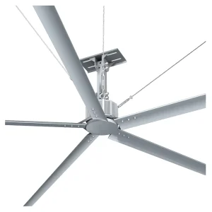 Gearless Direct Drive HVLS Industrial PMSM Ceiling Fan 2.5m Diameter for Industrial Facilities