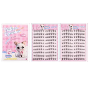 Glue Free Double Sided Eyelash Book 20 Rows Reusable Natural Thick Lash Clusters for Daily Party Makeup Dropshipping