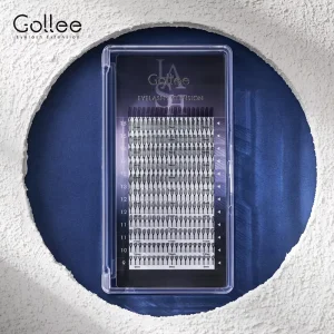 Gollee Manga Lashes Korean PBT Handmade Cruelty Free Vegan 3D Super Soft High Quality Natural Long False Spike Volume Fans