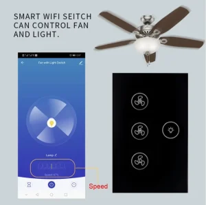 Graffiti WiFi Tuya Intelligent Timer Fan Light Switch Smart Home Wall Switch with Adjustable Touch Function Zigbee Network AU