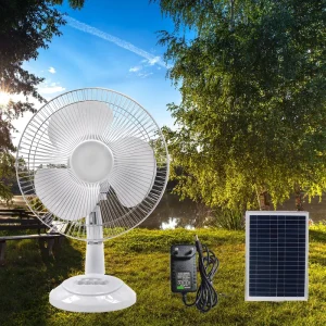 GuiKing GF15W Southeast Asia Hot Selling Solar Fan with Solar Panel Iron Copper Material Home DC Charging 540x390x215mm