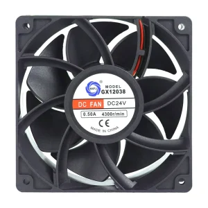 Gx12038 24v0.5a 4300rpm 120x120x38mm Axial Flow Fans 4 Inch Brushless Cooling High Air Volume Exhaust Axial Fans