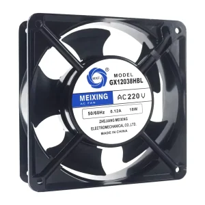 Gx12038HBL 120x120x38mm 4 Inch 380vac 2650rpm Double Ball Bearing and Big Air Flow Axial Fan Ac Cooling Fan