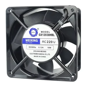 Gx12038hbl 110vac 120v 3000rpm 120x120x38mm Axial Flow Fan 4 Inches High Speed Two Ball Cooling Radiator Ac Cooling Fan
