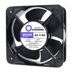 Gx15050HBL 120vac 3000rpm High Speed Big Air Axial Flow Fan Double Ball Bearing 6 Inch Fan Small Cooling Fan