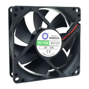 Gx8025 12vdc 0.6A 5000rpm 80x80x25mm Axial Flow Fans High Speed 3 Inch Dc Cooling Fan Big Air Dc Axial Flow Fan
