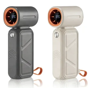 H06 8000mAh Bank Mini Portable High Speed USB Rechargeable Car Compatible 5 Speed Adjustable Bladeless Handheld Fan