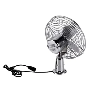 HF310 12V/24V Heavy Duty Stainless Steel Exhaust Fan 6 Inch Blade 16W Power 40 DB Quiet for Truck & Excavator Cooling