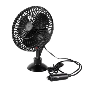 HF330 5 Inch 12V Plastic Car Fan Portable Summer Cooler