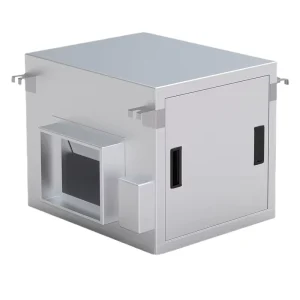 HJ-01 Industrial Kitchen Ventilation Centrifugal Exhaust Fan 220V Black Wall-Mounted OEM