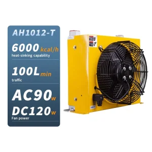 HM in Stock High Quality Hydraulic Radiator AH1012T 100L with Fan Motor DC12V 24V AC220V 380V Machinery Oil Cooler