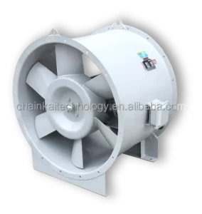 HTF II Series Electric Axial Flow Fire proof Smoke Exhaust Fan with Ball Bearing OEM Customizable 380V Wall Mounted