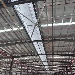 HVLS Ceiling Fan Aluminum Alloy Blades Low Noise 35-39dB Touch Control