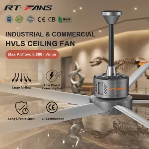 HVLS Ceiling Fans for Premium Functional Fitness Gym