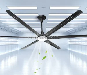 HVLS Energy Saving Motor Commercial and Industrial Ceiling Fan 6 Blades for Basement