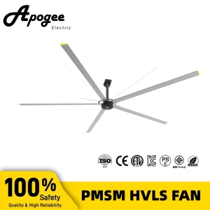 HVLS Fan Industrial Ceiling Fans for Warehouse 360 Degree Full Area Coverage Warranty Available