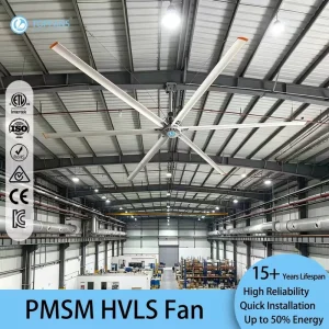 HVLS Industrial Ceiling Fan 20FT 6.1M with 6 Blades for Massive Air Circulation in Plants