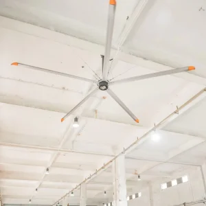 HVLS Industrial Ceiling Fan 5 Aluminium Blade Big Fan for Logistic Warehouses Basketball Court