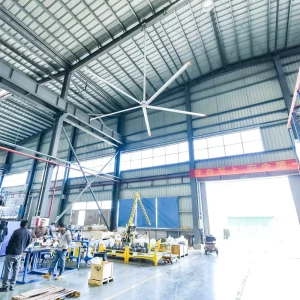 HVLS Industrial Ceiling Fan Roof Hanging Fan with Big Air Volume for Factory Workshop