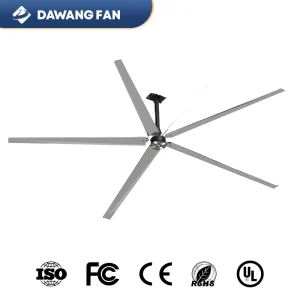 HVLS Industrial Ceiling Fans Metal Construction Electric Power Outdoor Ventilation for Improved Air Circulation