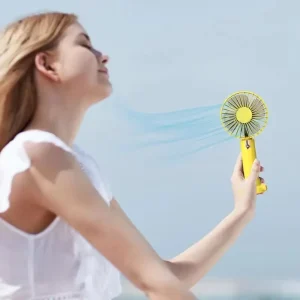 HXTC88 Home Outdoor Travel Camping 3 Speed Gears Air Cooling Portable and Wearable Table Rechargeable USB Desktop Handheld Fan
