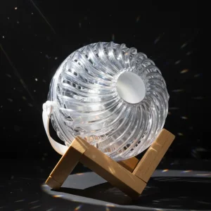 Hand Fans Rechargeable Personal Electric Mini Transparent Portable Customized Small LED Desk Home USB Table Fan Rechargeable