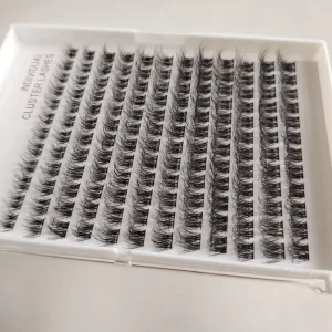 Hand Made Fan Eyelashes DIY Lash Fluffy Cluster Private Label Volume 3D Faux Mink Cluster Lashes DIY Cluster Lashes