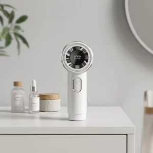 Handheld Battery LED Display High Power Supply Portable USB Cooling Mini Fan