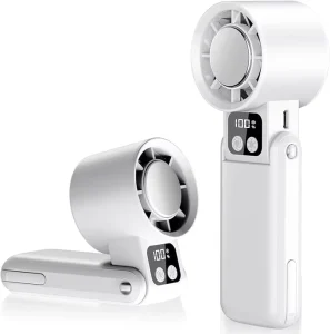 Handheld Cooling Fan With LED Display Semi Semiconductor Cooling Mini Handheld Charging Fan Multifunctional Smart Fans