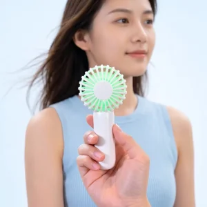 Handheld Fan Electric Rechargeable Portable Mini Hand Fan Custom Printing Logo Personal Cooling Fan for Gift Giveaway