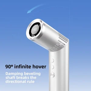 Handheld Fan Lamp Brushless DC Motor 199 Gear High Speed 12h+ Runtime Multi Angle Adjustable Foldable Wearable Outdoor Portable