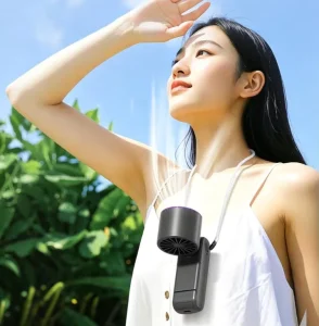 Handheld Fan Pearlescent ABS Elegant Strength 200mAh Foldable Bladeless Fan Light Portable for Travel Car Outdoor Use