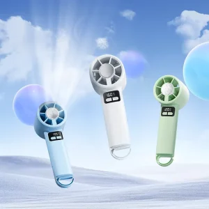 Handheld Fan Pearlescent ABS Elegant Strength 5 Speed Scroll Wheel 1800mAh Portable Fan for Travel Women Men
