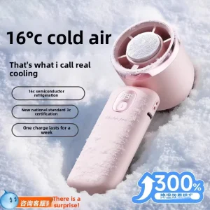Handheld Fan Powerful Silent Portable Long lasting Battery Life Rechargeable Small Foldable Fan Neck hanging