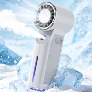 Handheld Fan Spray Fan Turbo Cooling USB Charging Brushless Motor 5 Speed 3 6h Runtime Mini Fan Rechargeable Fan Portable Fan