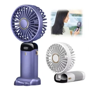 Handheld Foldable 5 High speed Powerful Wind Compact Mini Portable USB Rechargeable Small Fan for Household