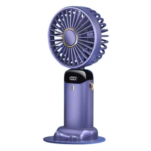 Handheld Mini Fan Foldable Portable Personal Desk Table Hand Held Usb Led Small Fan With Light