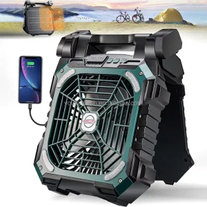 Handheld Portable Standing Solar Table Desk Fan With 8.5W Solar Panel and Energy Saving Timer Function
