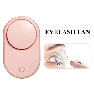 Handheld USB Rechargeable Mini Bladeless Lash Fans Mascara Lash Extension Glue Eyelash Fan Dryer